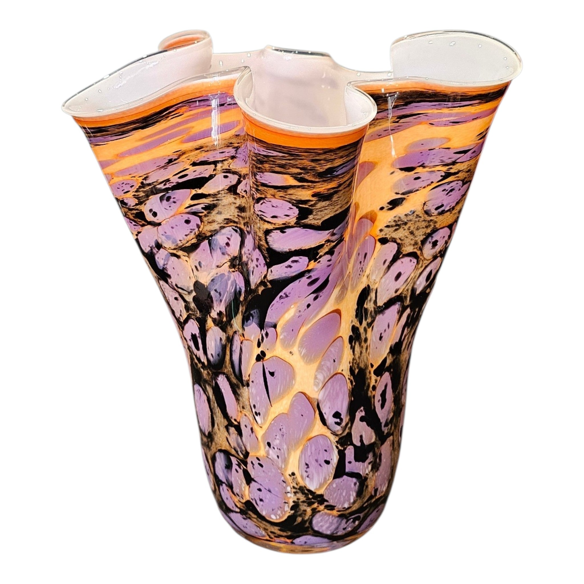 Mondgeblazen Vaas – Tricolor