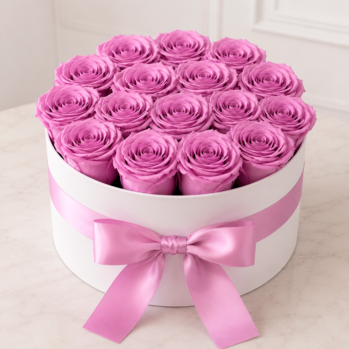 Luxe Flowerbox met Eeuwige Rozen – Tijdloze Elegantie