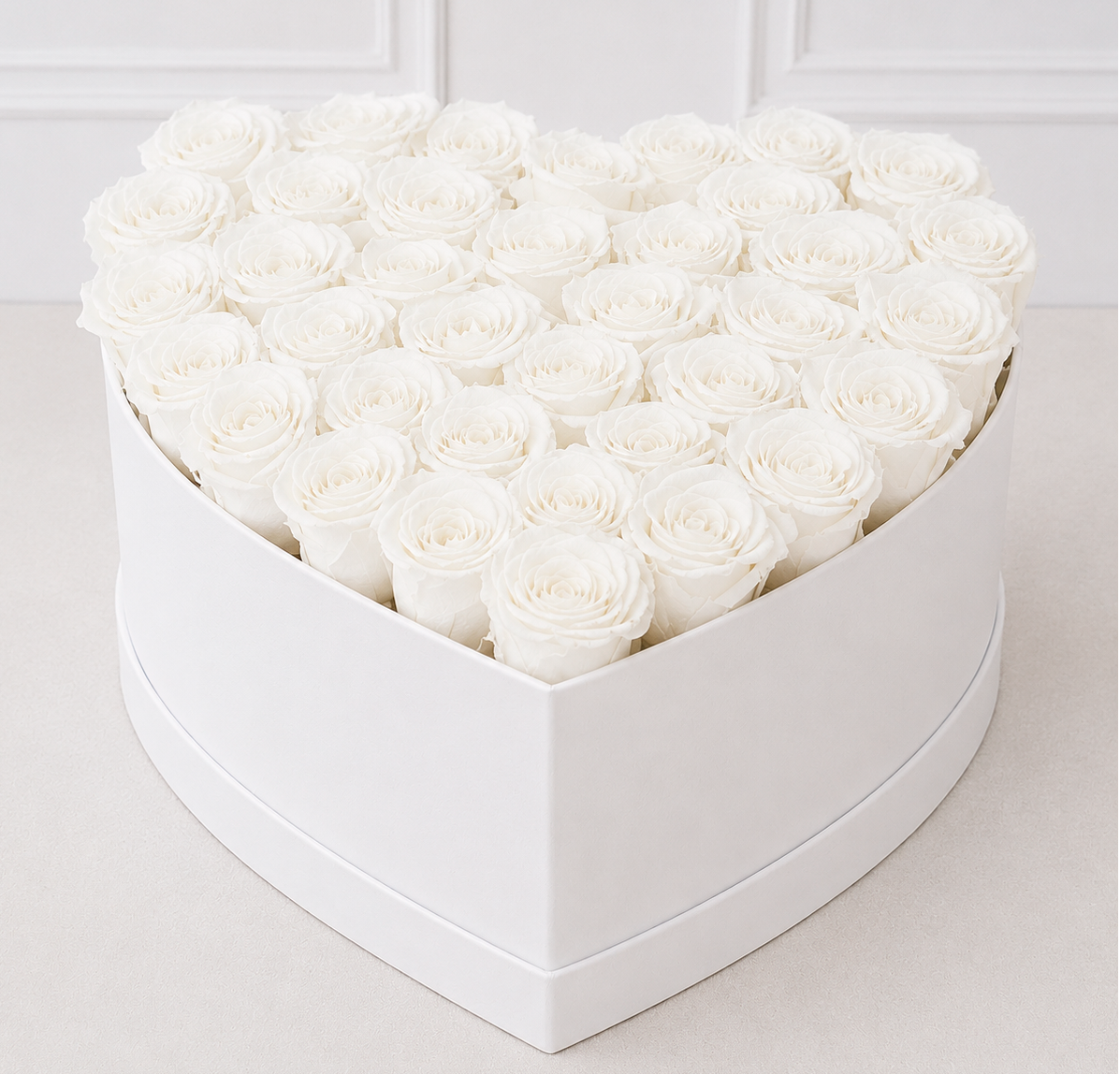 Luxe Flowerbox met Eeuwige Rozen – Tijdloze Elegantie