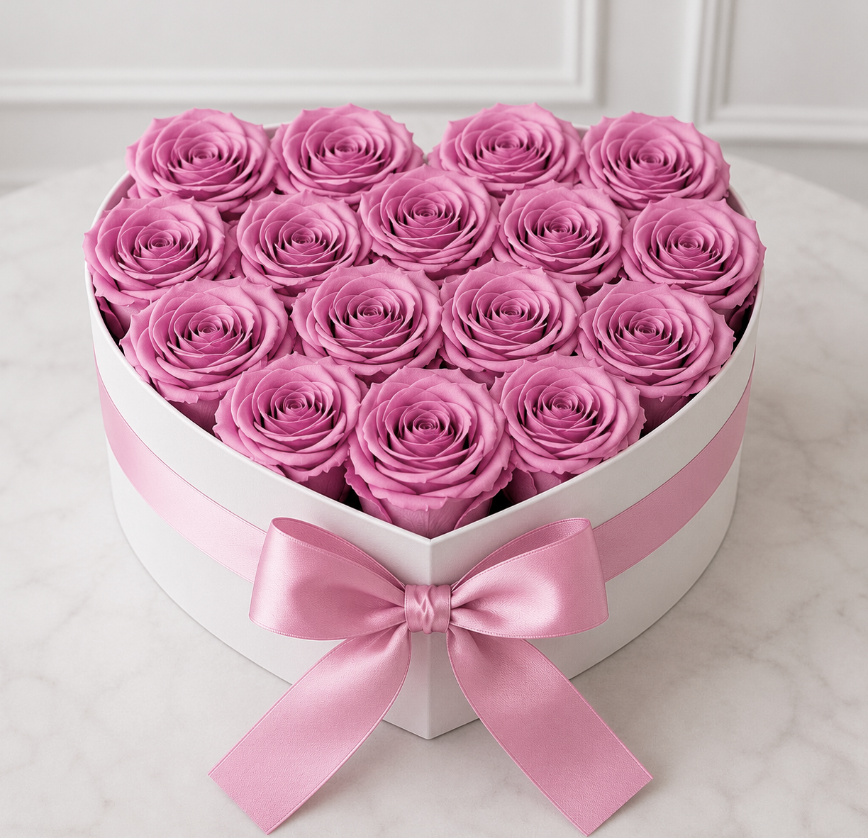 Luxe Flowerbox met Eeuwige Rozen – Tijdloze Elegantie