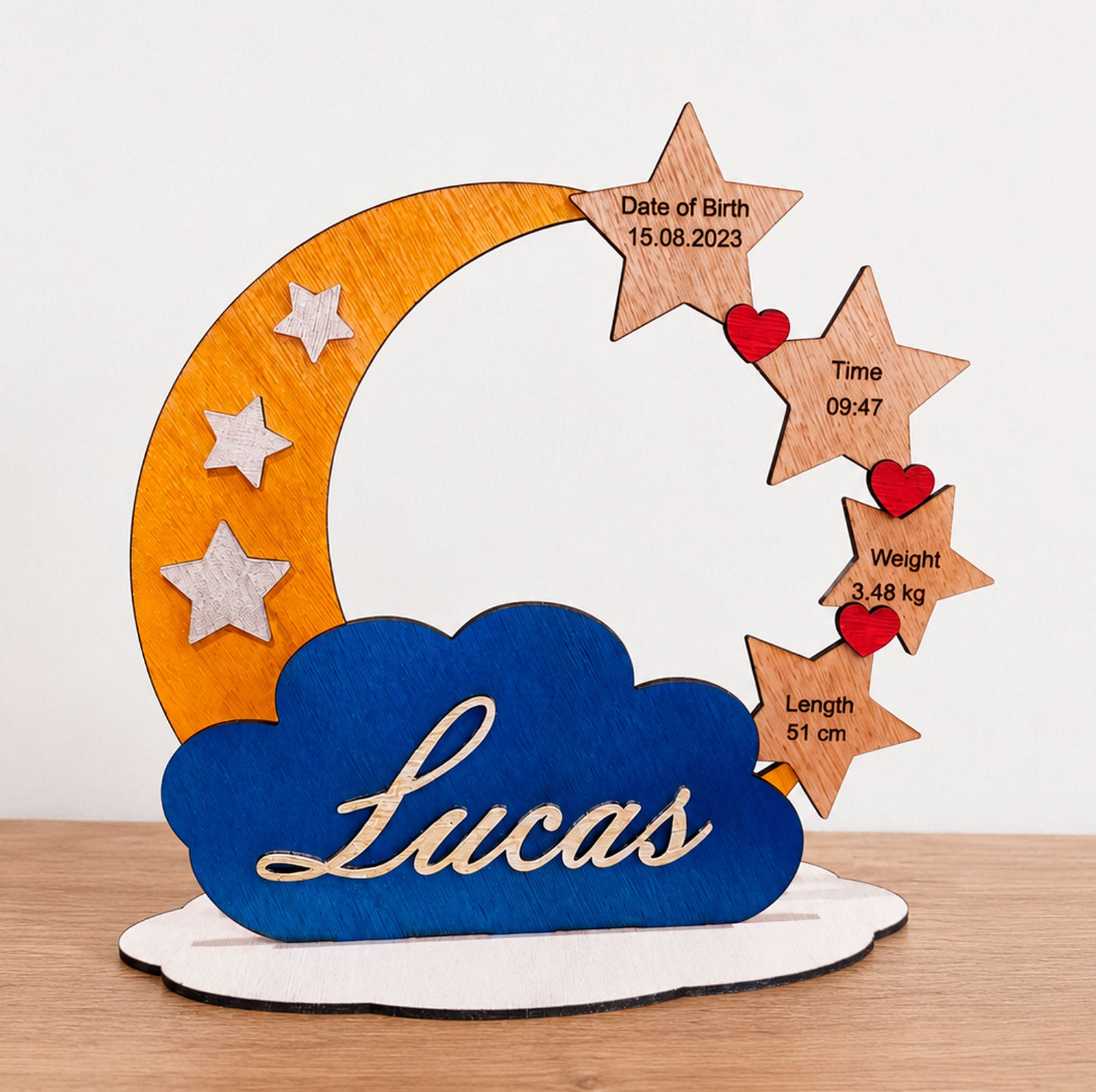 Gepersonaliseerde geboorte-decoratie – een uniek cadeau