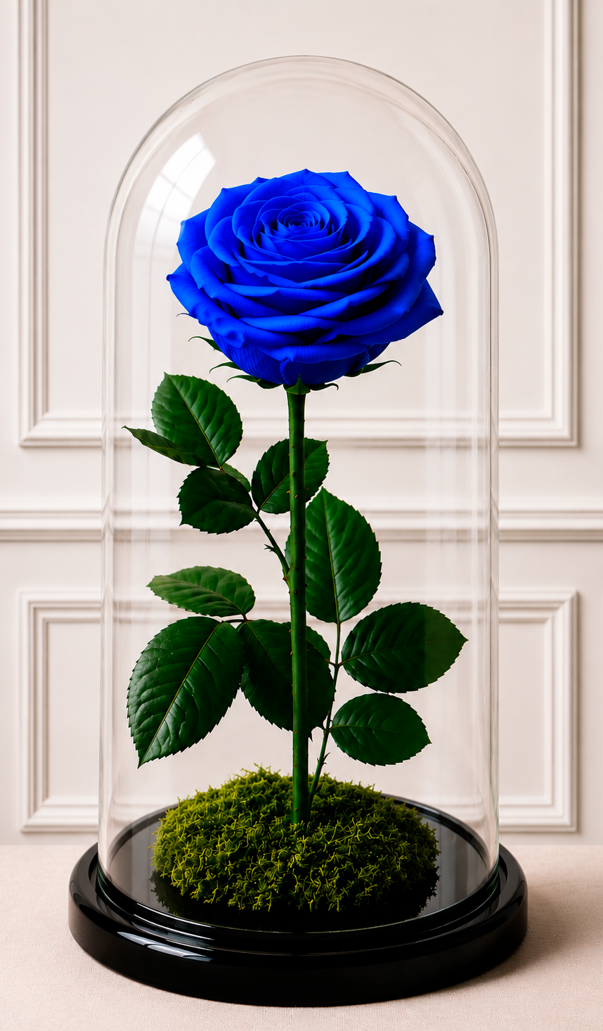 Eeuwige Roos onder Stolp – Tijdloze Elegantie