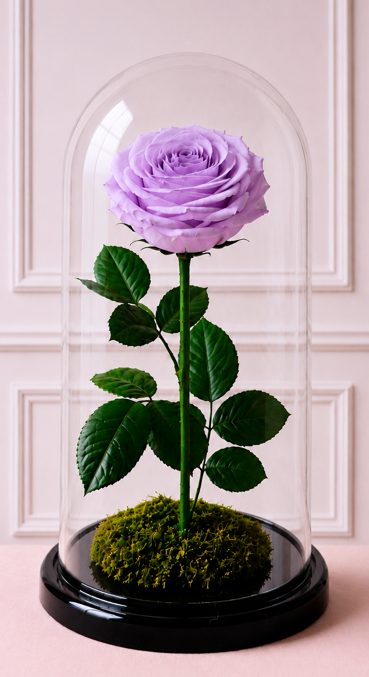 Eeuwige Roos onder Stolp – Tijdloze Elegantie