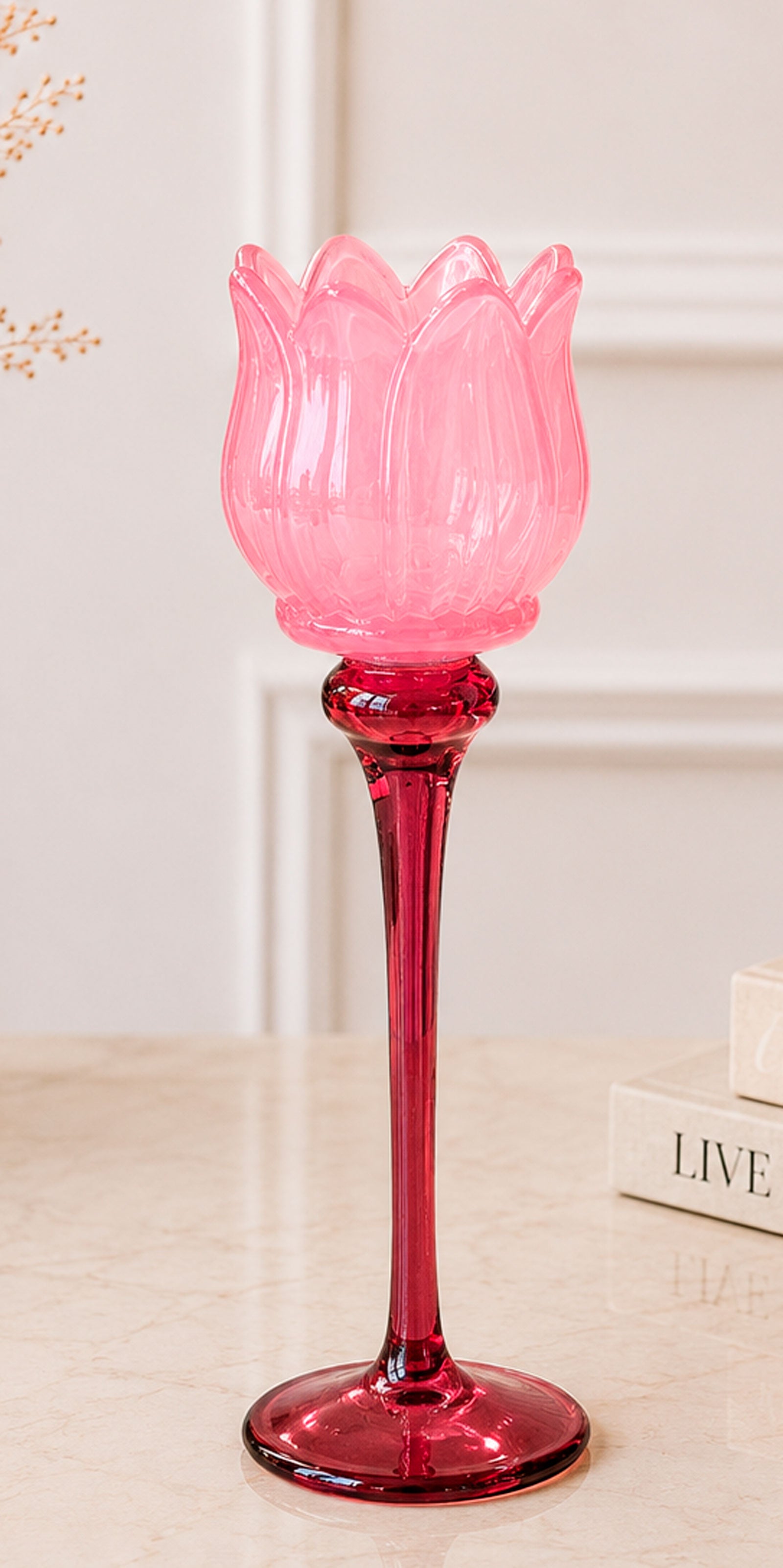 Elegante glazen kandelaar – Tijdloze sfeermaker