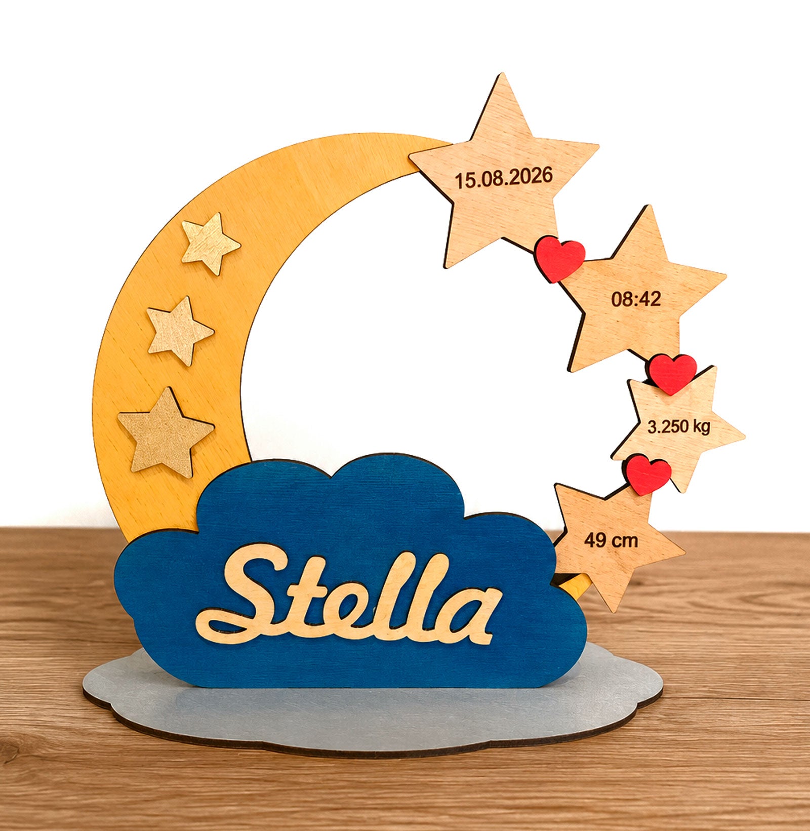 Gepersonaliseerde geboorte-decoratie – een uniek cadeau