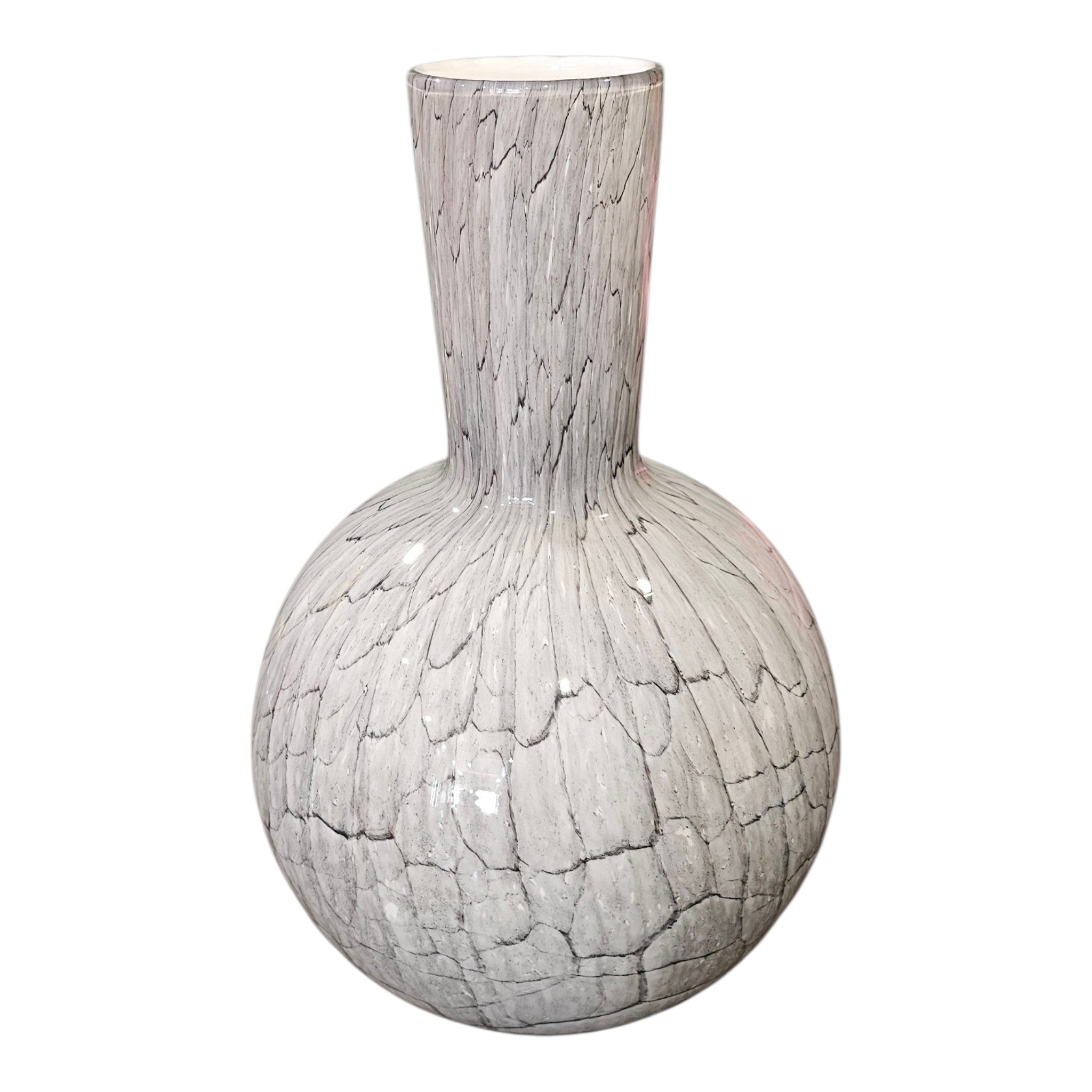Mondgeblazen Vaas –  Grey Globe