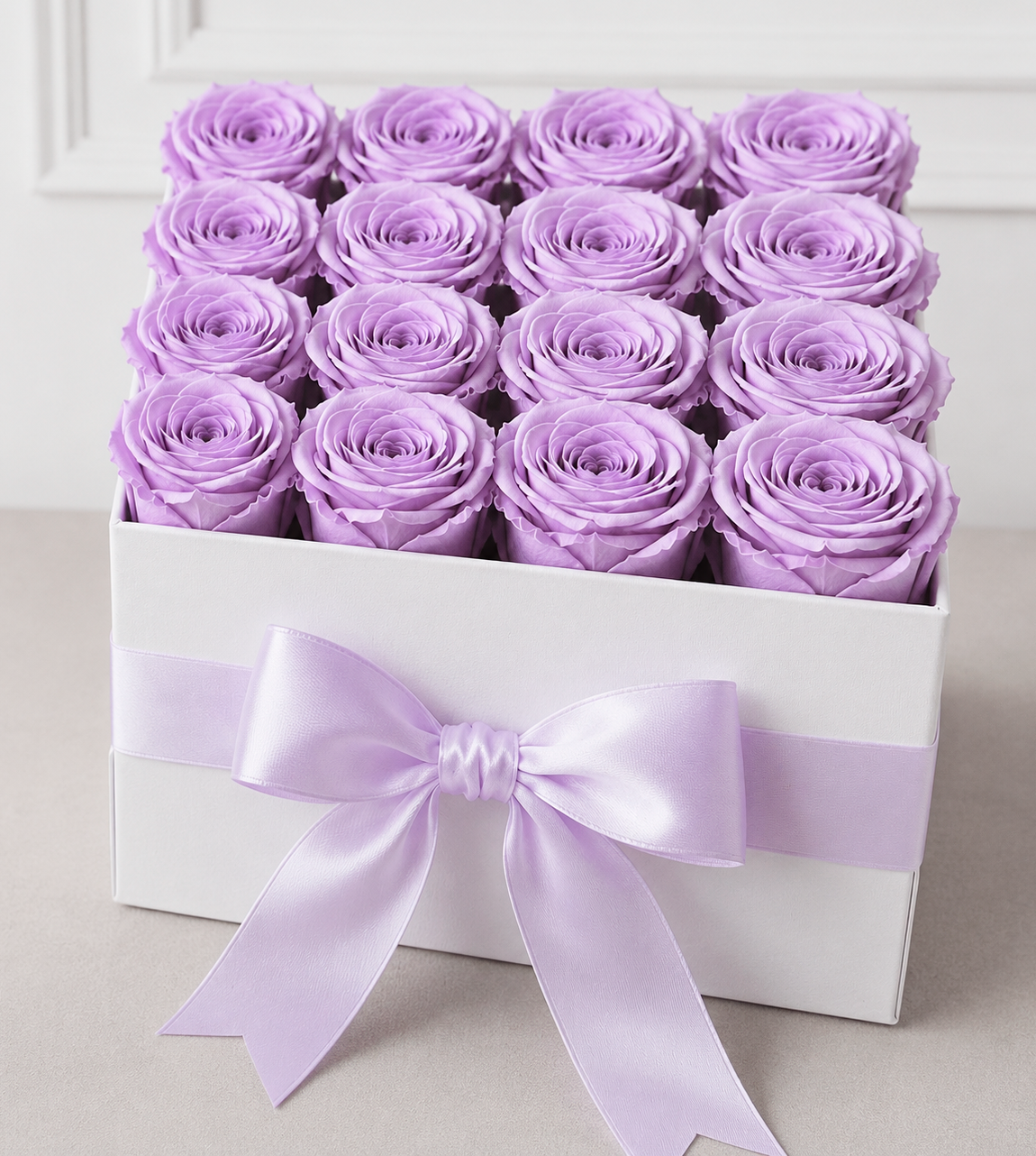 Luxe Flowerbox met Eeuwige Rozen – Tijdloze Elegantie