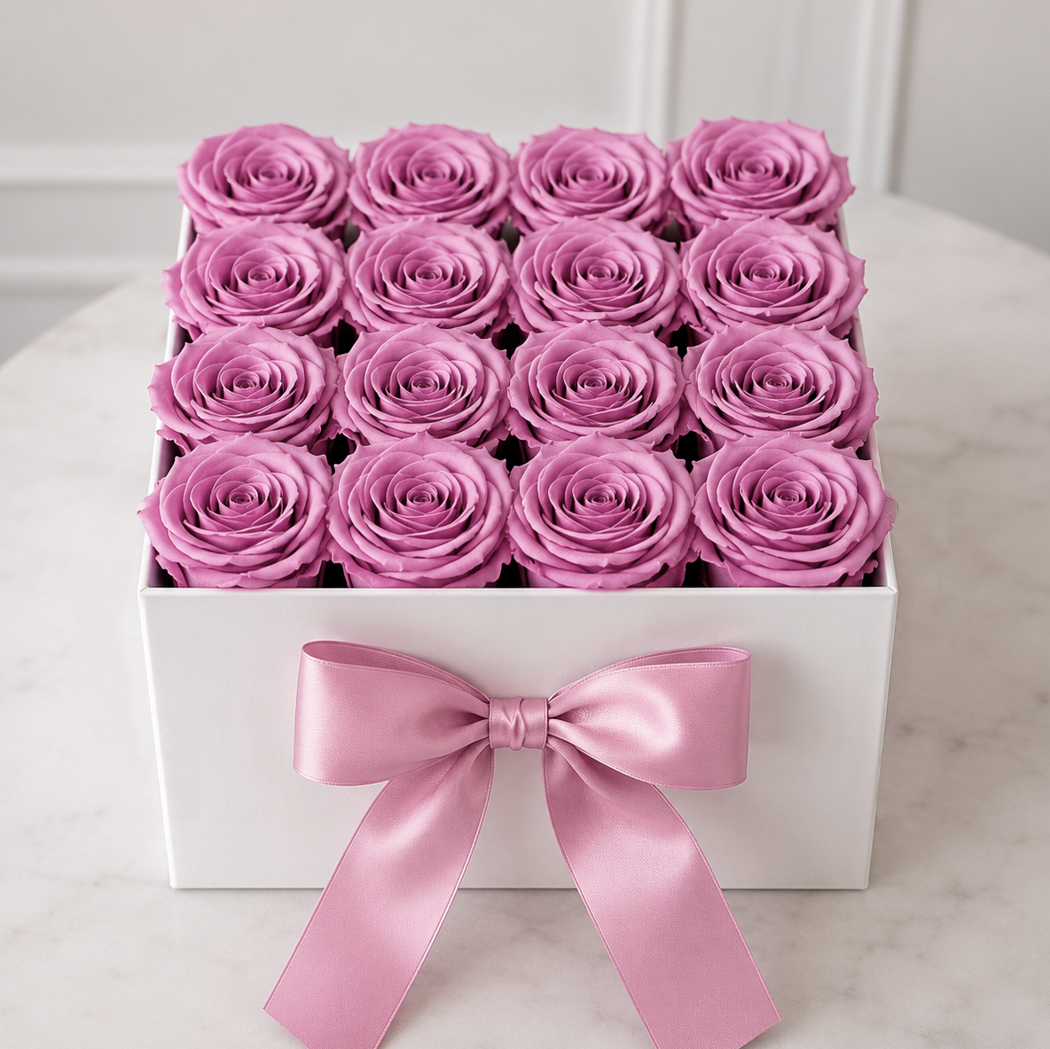 Luxe Flowerbox met Eeuwige Rozen – Tijdloze Elegantie