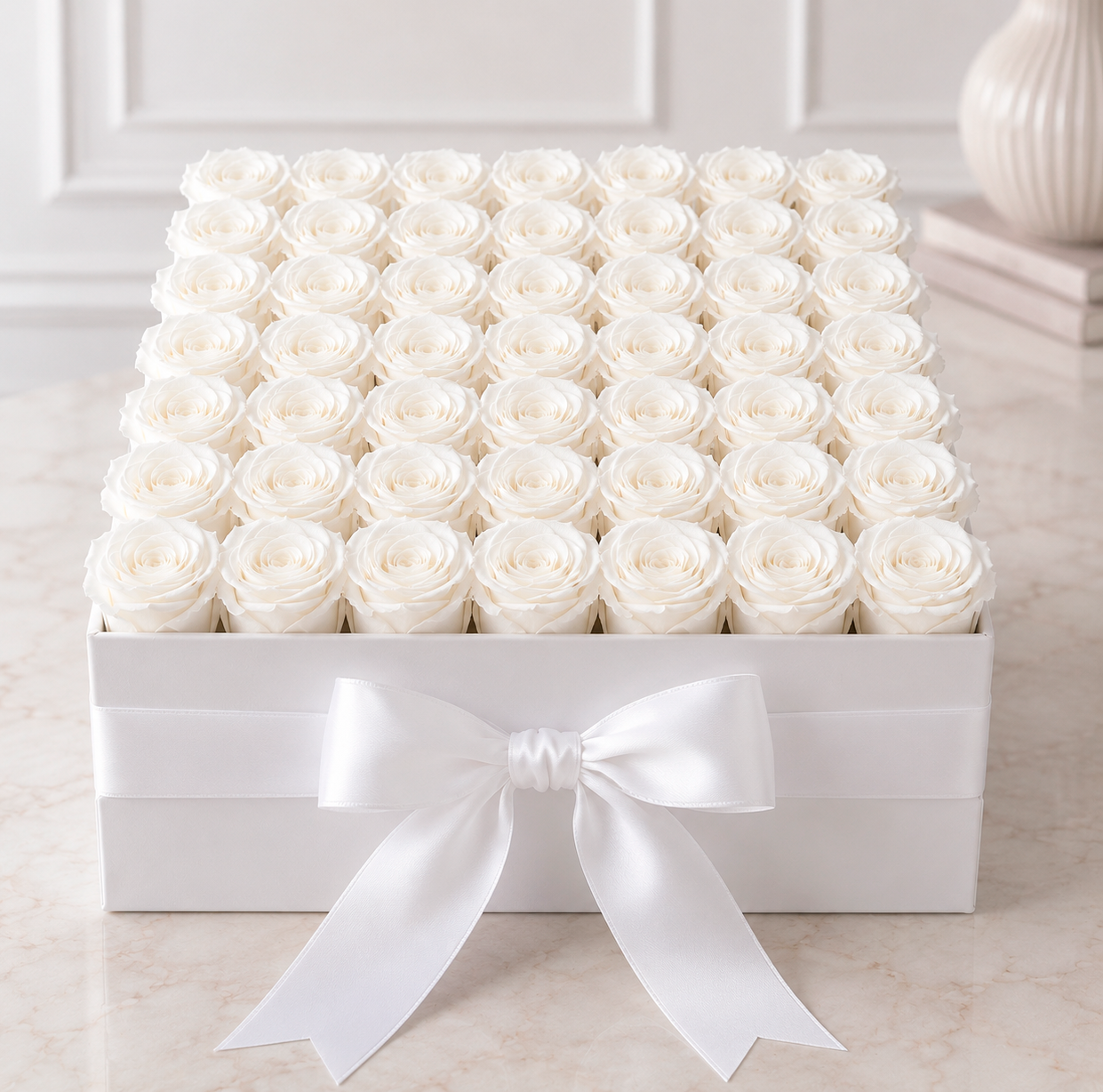 Luxe Flowerbox met Eeuwige Rozen – Tijdloze Elegantie