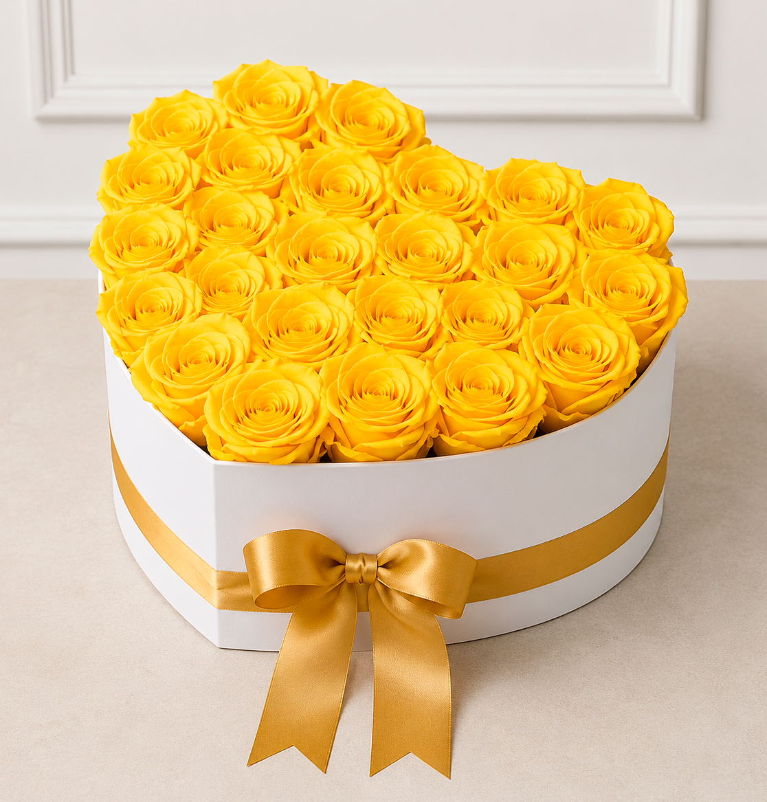 Luxe Flowerbox met Eeuwige Rozen – Tijdloze Elegantie