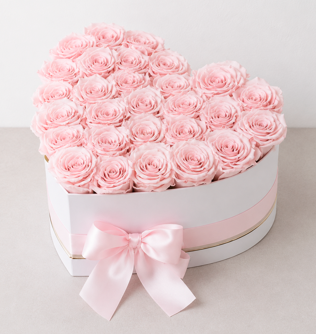 Luxe Flowerbox met Eeuwige Rozen – Tijdloze Elegantie
