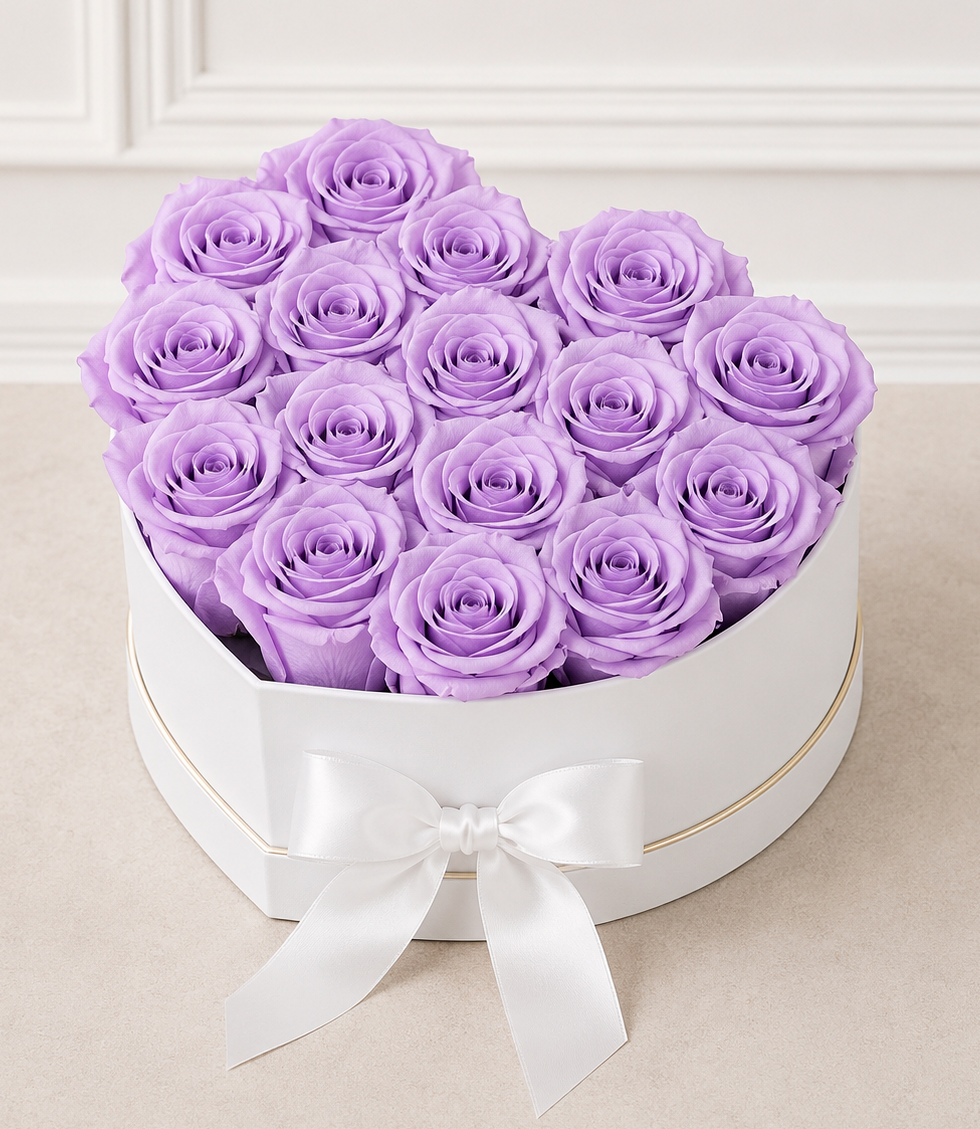 Luxe Flowerbox met Eeuwige Rozen – Tijdloze Elegantie