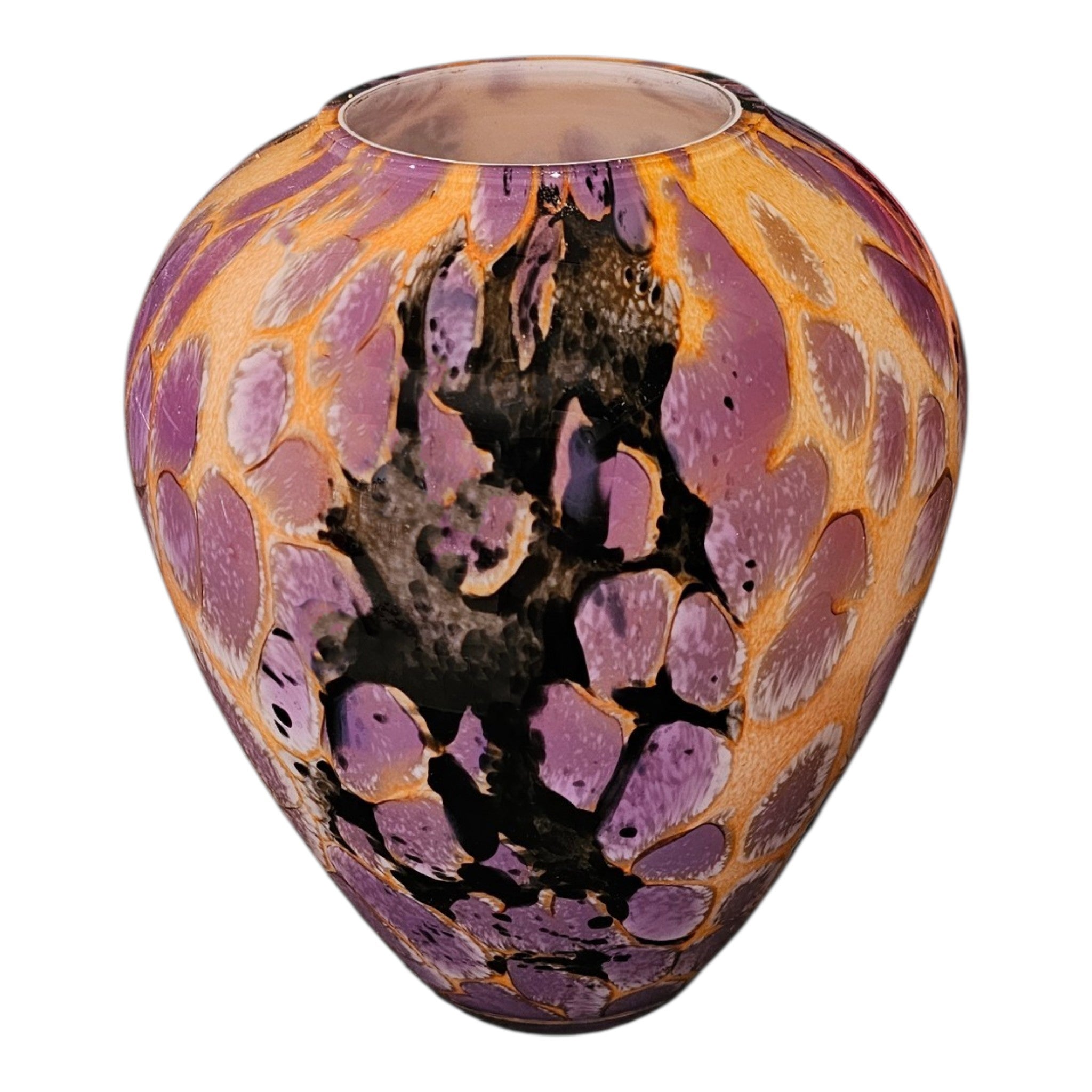 Mondgeblazen Vaas – Tricolor
