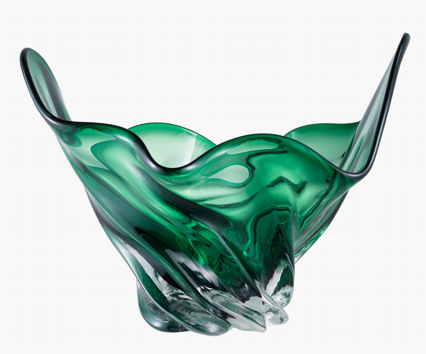 Mondgeblazen Vaas – Green Wing
