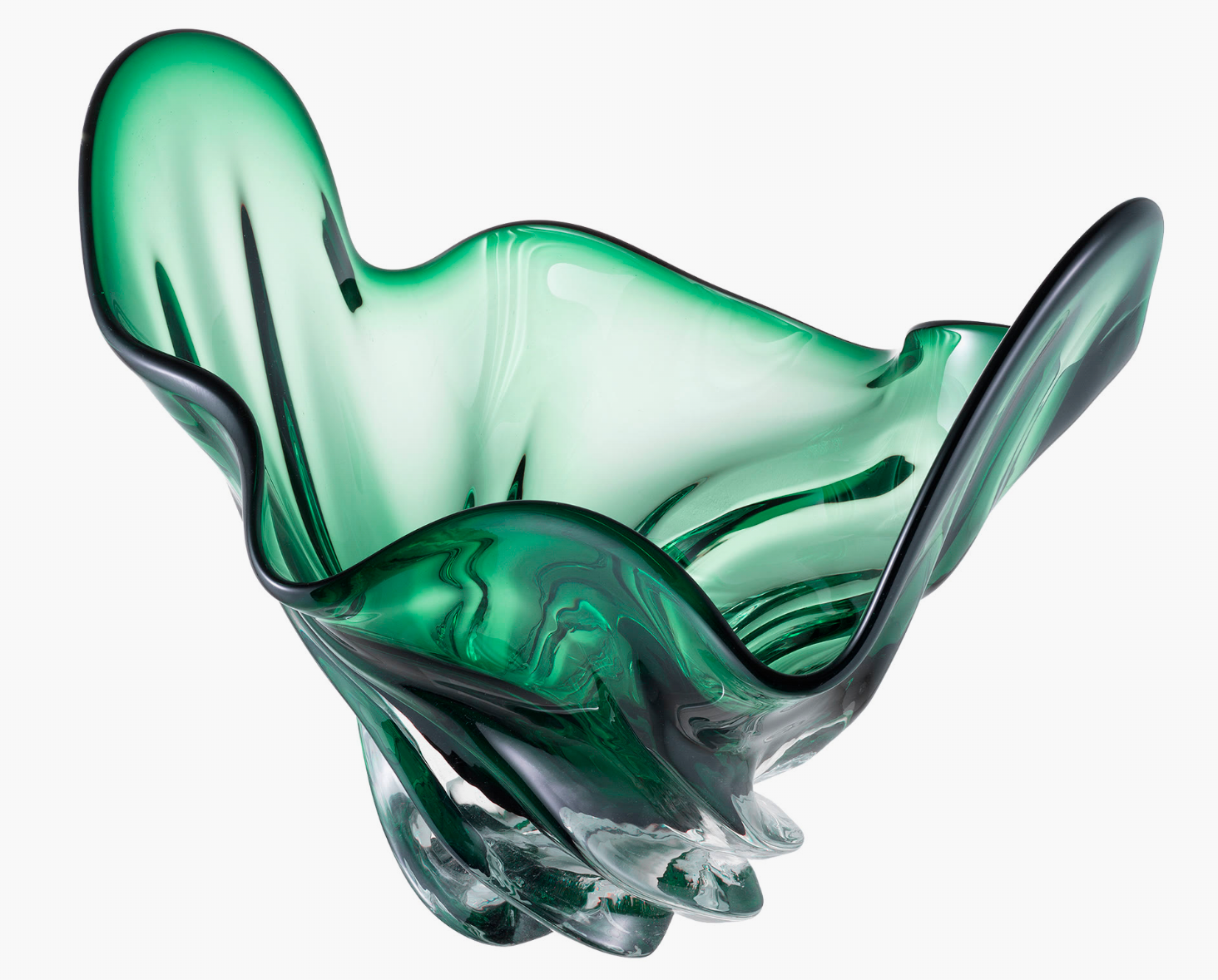 Mondgeblazen Vaas – Green Wing