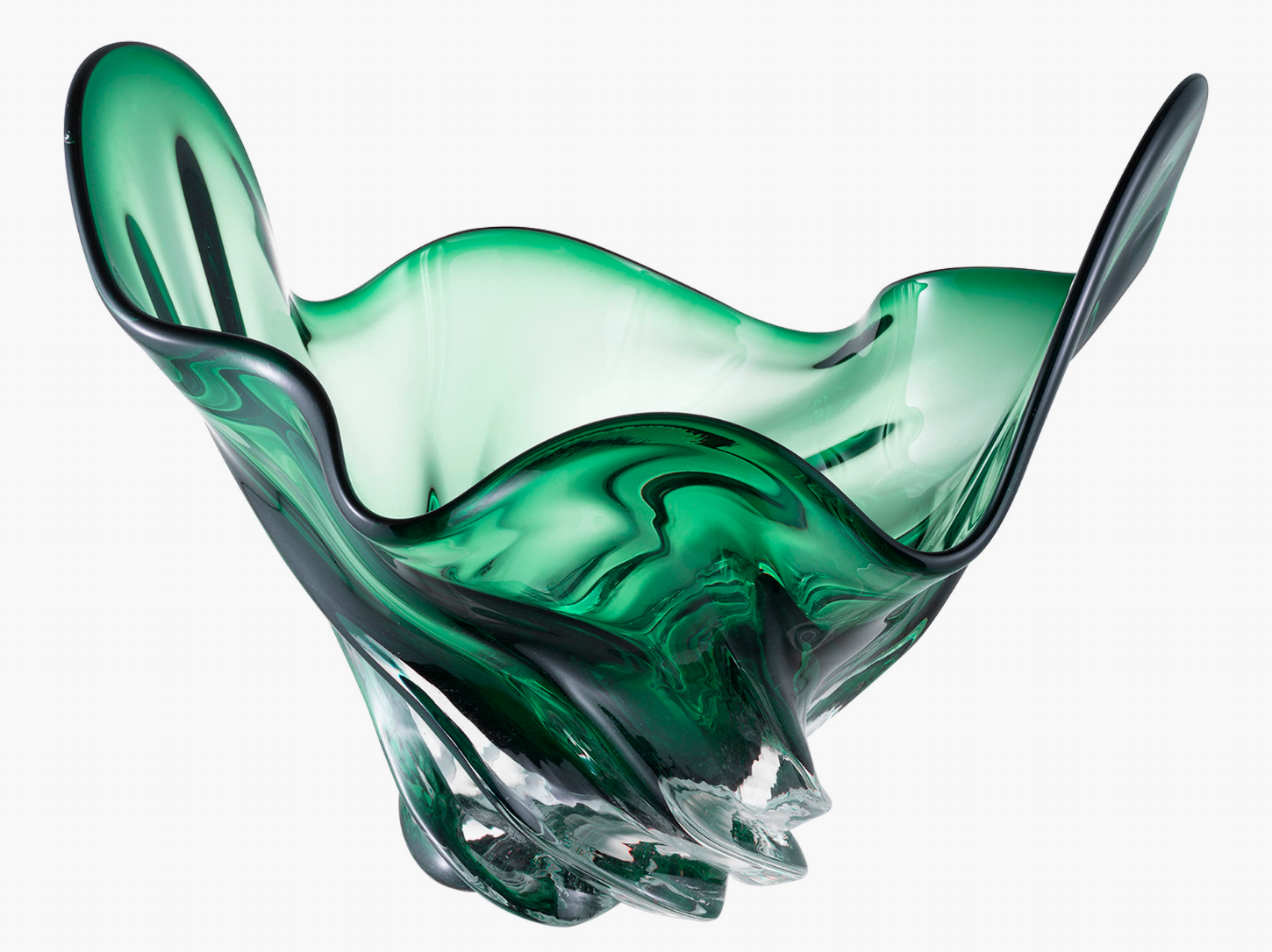 Mondgeblazen Vaas – Green Wing