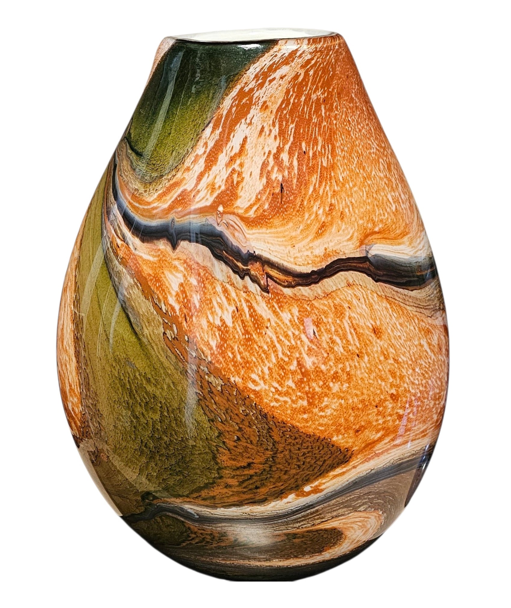 Mondgeblazen Vaas – Savanne